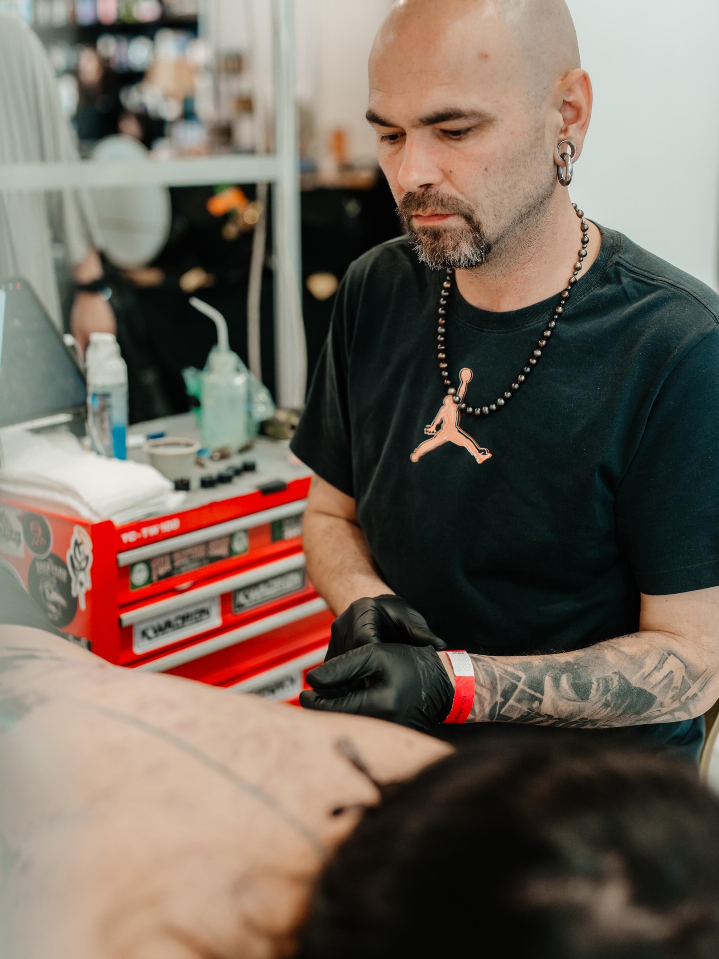 Sebastian at work